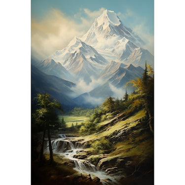 Mountain Oil Canvas